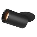 ceiling recessed luminaire NUMINOS® PROJECTOR M cylindrical, black