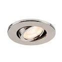 Recubrimiento UNIVERSAL DOWNLIGHT MOVE redondo, giratorio, cromo