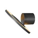 SLV Luminaria de pared para exteriores I-RING redondo, conmutable, con difusor, giro cardánico IP65, antracita 