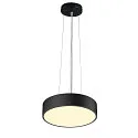 SLV Luminaria de pared y techo MEDO® PRO 30 redondo IP50, negro regulable
