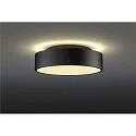 SLV Luminaria de pared y techo MEDO® PRO 30 redondo IP50, negro regulable