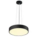 SLV Luminaria de pared y techo MEDO® PRO 40 redondo, CCT Switch, directo / indirecto, UGR < 19 IP50, negro regulable