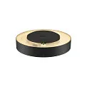 SLV Luminaria de pared y techo MEDO® PRO 40 redondo, CCT Switch, directo / indirecto, UGR < 19 IP50, negro regulable