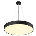 SLV Luminaria de pared y techo MEDO® PRO 60 redondo, controlable por DALI IP50, negro regulable