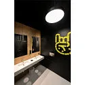SLV Luminaria de pared y techo MEDO® PRO 60 redondo, controlable por DALI IP50, negro regulable