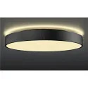 SLV Luminaria de pared y techo MEDO® PRO 60 redondo IP50, negro regulable