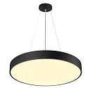 SLV Luminaria de pared y techo MEDO® PRO 60 redondo IP50, negro regulable