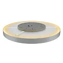 SLV Luminaria de techo MEDO® 90 redondo, CCT Switch IP50, gris regulable