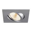 SLV Aro empotrado en el techo NEW TRIA® 68 cuadrado, aluminio