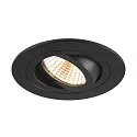 SLV Aro empotrado en el techo NEW TRIA® 75 redondo, negro