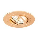 SLV Aro empotrado en el techo NEW TRIA® 75 redondo, dorado rojizo