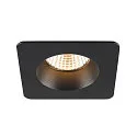 SLV Aro empotrado en el techo NEW TRIA® 68 cuadrado, negro