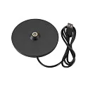 SLV battery table lamp VINOLINA ONE with touch dimmer, ring shape, with charging station IP54, black dimmable