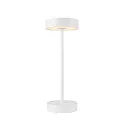 battery table lamp VINOLINA 2-CCT 2-fold, cylindrical, CCT Switch, with touch dimmer, with charging station IP54, white dimmable