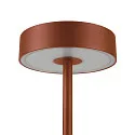 SLV battery table lamp VINOLINA 2-CCT 2-fold, cylindrical, CCT Switch, with touch dimmer, with charging station IP54, rust dimmable
