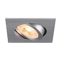 Luminaria empotrable para techos NEW TRIA® 68 cuadrado GU10 IP20, aluminio