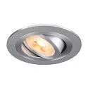 Luminaria empotrable para techos NEW TRIA® 75 redondo GU10 IP20, aluminio