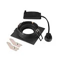SLV Luminaria empotrable para techos NEW TRIA® 75 cuadrado GU10 IP20, negro