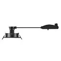 SLV Luminaria empotrable para techos NEW TRIA® 75 cuadrado GU10 IP20, negro