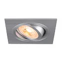 Luminaria empotrable para techos NEW TRIA® 75 cuadrado GU10 IP20, aluminio