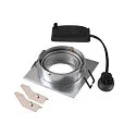 SLV Luminaria empotrable para techos NEW TRIA® 75 cuadrado GU10 IP20, aluminio