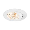 Luminaria empotrable para techos NEW TRIA® 68 redondo IP20, blanco regulable