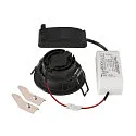 SLV Luminaria empotrable para techos NEW TRIA® 68 redondo IP20, negro regulable