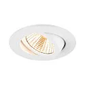 Luminaria empotrable para techos NEW TRIA® 68 redondo IP20, blanco regulable