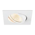 Luminaria empotrable para techos NEW TRIA® 68 cuadrado IP20, blanco regulable
