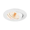 SLV Luminaria empotrable para techos NEW TRIA® 68 redondo IP20, blanco regulable