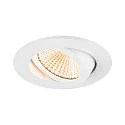 SLV Luminaria empotrable para techos NEW TRIA® 68 redondo IP20, blanco regulable