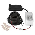 SLV Luminaria empotrable para techos NEW TRIA® 68 redondo IP20, negro regulable