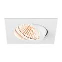 SLV Luminaria empotrable para techos NEW TRIA® 68 cuadrado IP20, blanco regulable