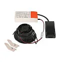 SLV Luminaria empotrable para techos NEW TRIA® UNIVERSAL redondo IP20, negro regulable