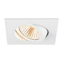 SLV Luminaria empotrable para techos NEW TRIA® UNIVERSAL cuadrado IP20, blanco regulable