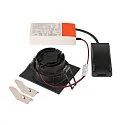 SLV Luminaria empotrable para techos NEW TRIA® UNIVERSAL cuadrado IP20, negro regulable