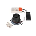 SLV Luminaria empotrable para techos NEW TRIA® UNIVERSAL redondo IP20 / IP65, negro regulable