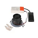 SLV Luminaria empotrable para techos NEW TRIA® UNIVERSAL redondo IP20 / IP65, negro regulable