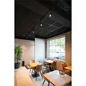 SLV Luminaria empotrable para techos NEW TRIA® UNIVERSAL redondo IP20 / IP65, negro regulable