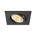 SLV recessed ceiling ring NEW TRIA® 95 square, black