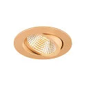 SLV Aro empotrado en el techo NEW TRIA® 95 redondo, dorado rojizo