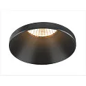 SLV Aro empotrado en el techo NEW TRIA® 75 redondo, profundo, negro