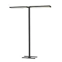 Luminaria de pedestal WORKLIGHT PRO IP20, negro regulable