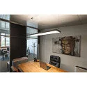 SLV Luminaria colgante WORKLIGHT PRO Arriba-Abajo, controlable por DALI, UGR < 19 IP20, gris regulable
