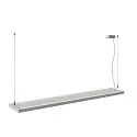 SLV Luminaria colgante WORKLIGHT PRO Arriba-Abajo, controlable por DALI, UGR < 19 IP20, gris regulable