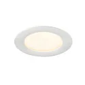 Recubrimiento DOWNLIGHT V 100 plano, con resortes de clip, blanco