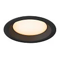 SLV Recubrimiento DOWNLIGHT V 150 ligeramente empotrado, negro