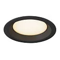 SLV Recubrimiento DOWNLIGHT V 150 ligeramente empotrado, negro