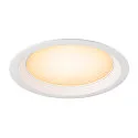 Recubrimiento DOWNLIGHT V 200 ligeramente empotrado, blanco