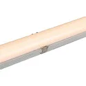 SLV Luminaria para locales húmedos WATERPROOF V 1200 ON-OFF resistente a los impactos, conmutable IP66, gris 